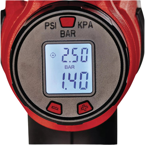 Gonfleur motoris&eacute; sans fil &agrave; haute pression CE-CC 18 Li 18 V avec jauge num&eacute;rique (outil seulement) Pathway Supply LP