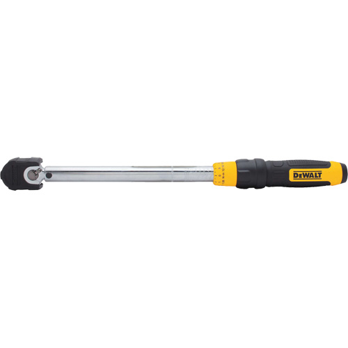 Micrometer Torque Wrench, Click, 3/8" Square Drive, 20 - 100 ft-lbs./27.11-135. 58 N.m Pathway Supply LP