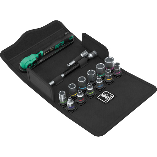Jeu de cl&eacute; &agrave; cliquet SA 13 Zyklop Comfort avec levier dinversion, 15 Mcx, Prise de 1/4" Pathway Supply LP