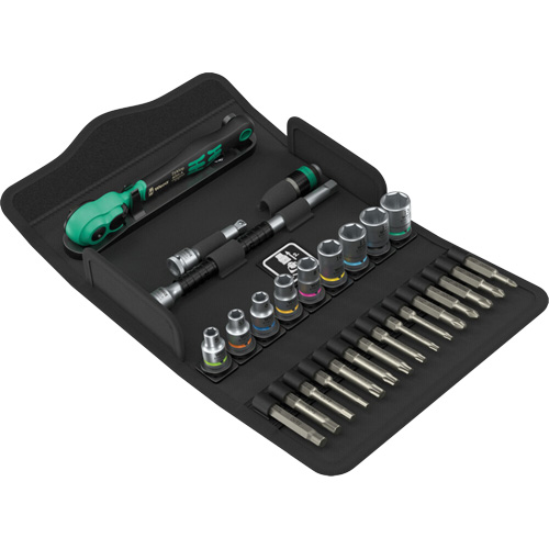 Jeu de cl&eacute; &agrave; cliquet SA 14 Zyklop Comfort avec levier dinversion, 28 Mcx, Prise de 1/4" Pathway Supply LP