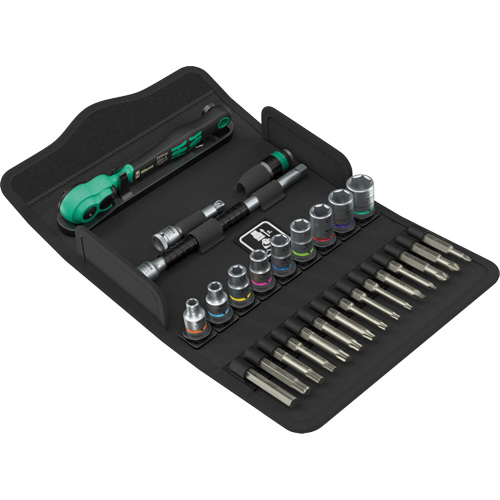 Jeu de cl&eacute; &agrave; cliquet SA 15 Zyklop Comfort avec levier dinversion, 28 Mcx, Prise de 1/4" Pathway Supply LP
