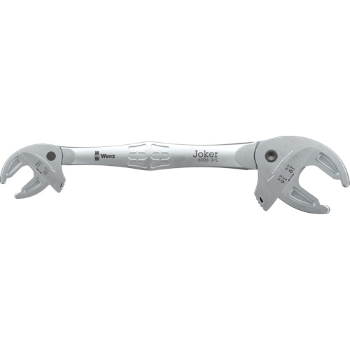 Joker S/L Self-Setting Double Open-End Spanner, 7/16" x 3/4", Plain Pathway Supply LP