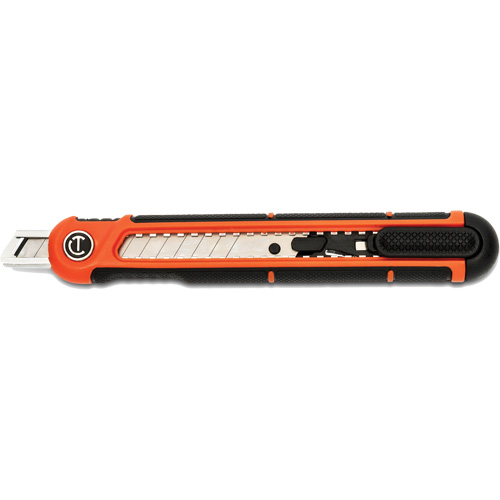 Couteau r&eacute;tractable &agrave; lame cassable de 9 mm, Acier, Prise en Plastique Pathway Supply LP