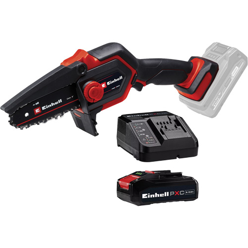 Scie &agrave; chaîne d'&eacute;lagage compacte sans fil avec batterie 2,5 Ah et ensemble de d&eacute;part de chargeur, 6", &agrave; pile, 18 V Pathway Supply LP