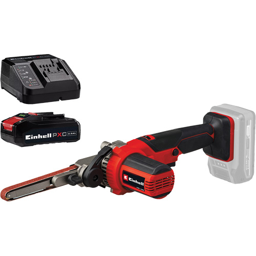 Ponceuse-lime &agrave; courroie 18" sans fil avec batterie 2,5 Ah PXC et ensemble de d&eacute;part de chargeur Pathway Supply LP