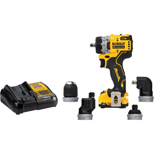 Ensemble perceuse/visseuse sans fil et sans balai XTREME 5-en-1, Lithium-ion, 12 V, Mandrin 3/8" Pathway Supply LP