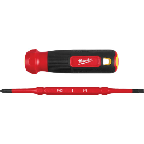 Tournevis &agrave; embouts interchangeables &agrave; tige articul&eacute;e isol&eacute; 1000 V, 2-en-1, 8-4/5" lo, Prise Coussin&eacute;e Pathway Supply LP