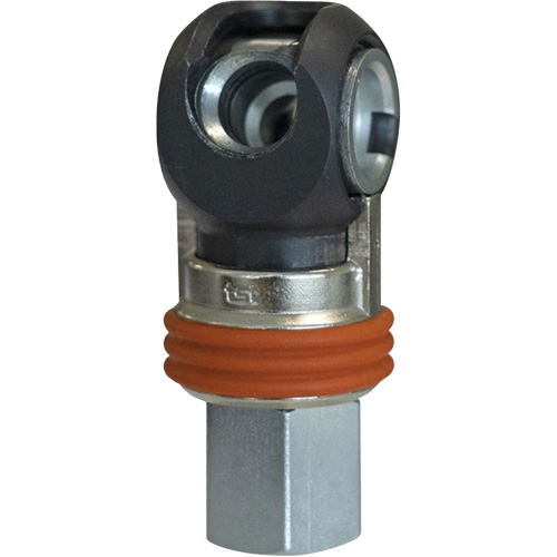 TOPQUIK SC Industrial Swing Quick Coupler, Nickel-Plated Steel, 3/8", Female NPT, 360 PSI Pathway Supply LP