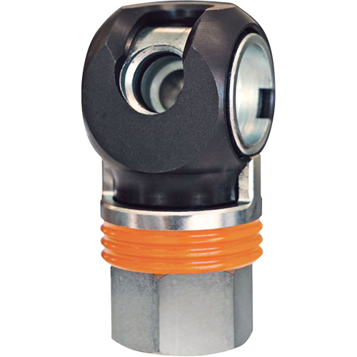 Raccord industriel rapide TOPQUIK SC, Acier nickel&eacute;, 1/2", NPT femelle, 359 PSI Pathway Supply LP