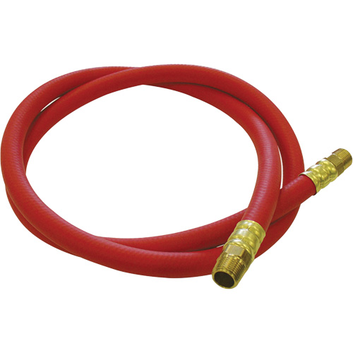 Tuyau de raccordement pour d&eacute;vidoir de tuyau, Air, Caoutchouc EDPM, 1/2" dia. x 5', 300 psi, 1/2 NPT Pathway Supply LP