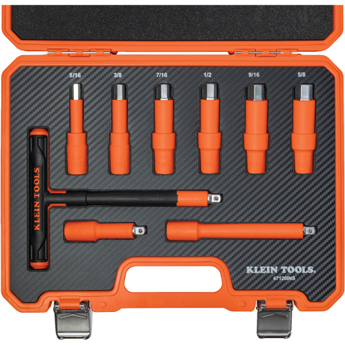 Insulated T-Handle & Hex Bit Set with Case, 1000 V, 9 Pcs Pathway Supply LP