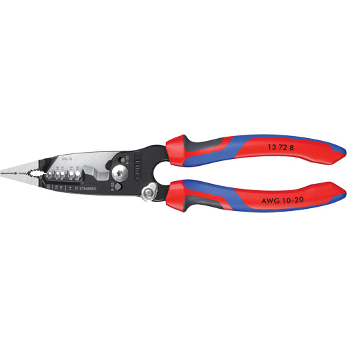 Pince &agrave; d&eacute;nuder forg&eacute;e avec poign&eacute;e KNIPEXTEND, 8" lo, 10 - 20 AWG Pathway Supply LP