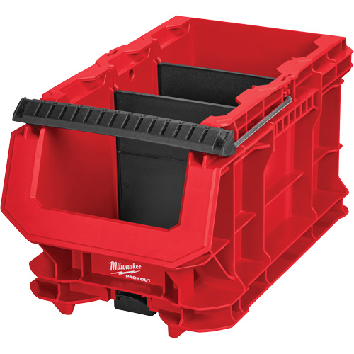 PACKOUT Compact Crate, 15-1/2" x 9-1/2" x 8-3/4", Black/Red Pathway Supply LP