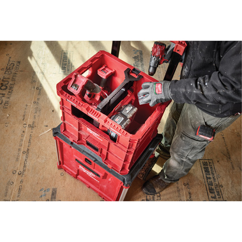 PACKOUT XL Crate, 15-3/4" x 18-5/8" x 15", Black/Red Pathway Supply LP