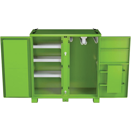 Onsite PPE Storage Cabinet, Steel, High-Visibility Lime Green Pathway Supply LP
