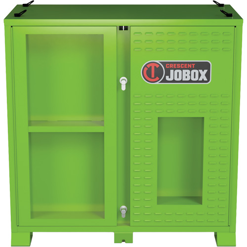 Ventilated Onsite PPE Storage Cabinet, Steel, High-Visibility Lime Green Pathway Supply LP