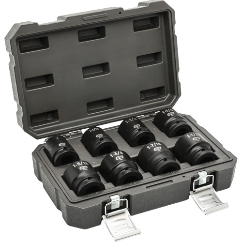 Jeu de douilles SAE &agrave; 6 pans, 8 Mcx, Chocs, Prise de 3/4" Pathway Supply LP