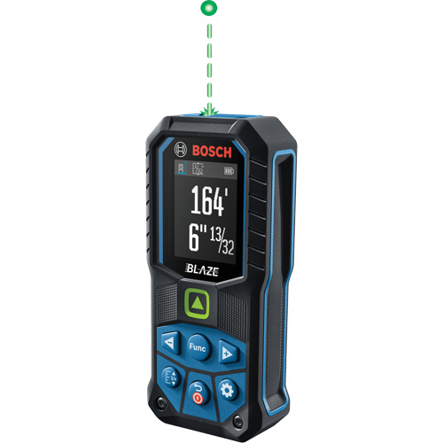 BLAZE Green Beam Laser Measure, 0' - 165' (0 m - 50.2 m) Range, Digital (Electronic) Pathway Supply LP