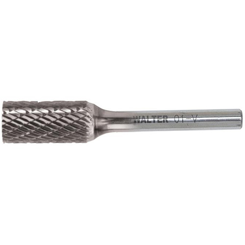 Double Cut Cylindrical Carbide Burr, 1/4" Dia., 1/4" Shank, 5/8" Depth of Cut Pathway Supply LP
