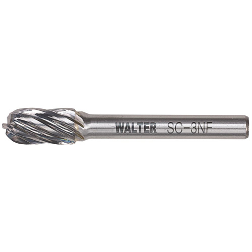 Fraise double au carbure avec tige cylindrique &agrave; pointe ronde, 1/2" dia., 1" profondeur de la coupe Pathway Supply LP
