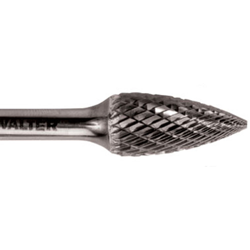 Double Cut Tapered Burr, SG-5, 1/2" Dia., 1/4" Shank, 1" Depth of Cut Pathway Supply LP