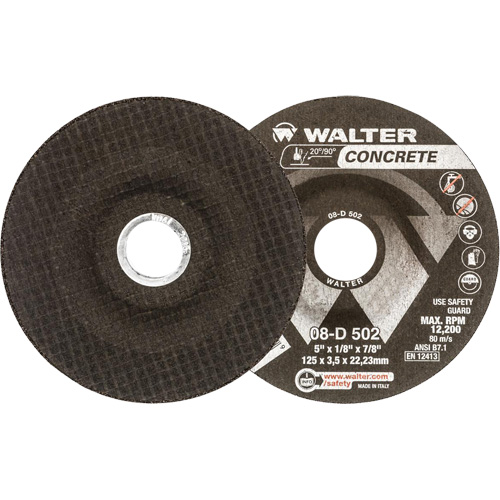 Depressed Centre Grinding Wheels - Concrete Type 27, 5" x 1/8", 7/8" Arbor, Type 27 Pathway Supply LP