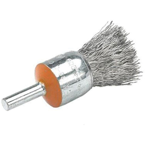 Brosses mont&eacute;es &agrave; fils cr&ecirc;p&eacute;s, 1/2", Fils 0,01", Tige 1/4" Pathway Supply LP