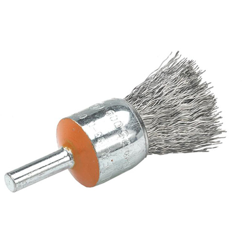 Brosses mont&eacute;es &agrave; fils cr&ecirc;p&eacute;s, 1/2", Fils 0,02", Tige 1/4" Pathway Supply LP