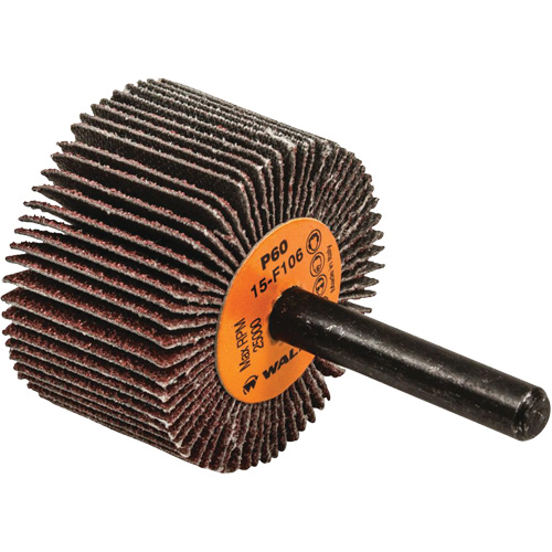 Flap Wheels-Coolcut Flap Wheels, Aluminum Oxide, 60 Grit, 1-1/2" x 1" x 1/4" Pathway Supply LP