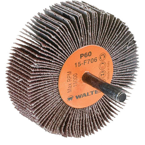 Flap Wheels-Coolcut Flap Wheels, Aluminum Oxide, 60 Grit, 3" x 1" x 1/4" Pathway Supply LP