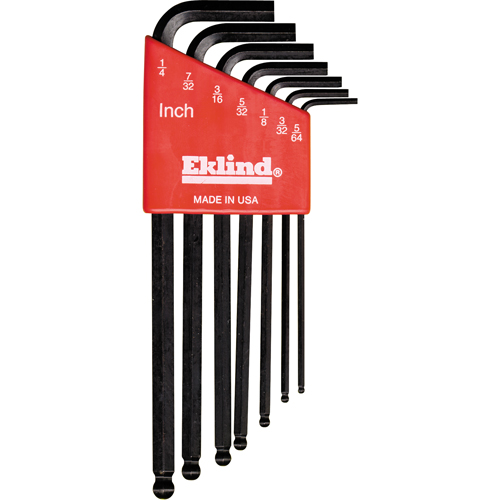 Balldrive L-Style Hex Key Set, 7 Pcs. Pathway Supply LP