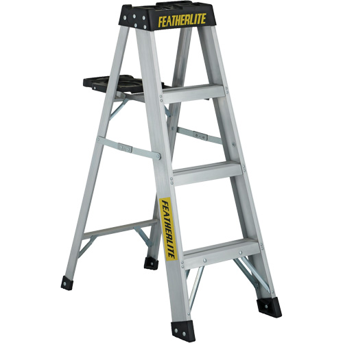 3400 Series Industrial Extra Heavy-Duty Step Ladder, 4', Aluminum, 300 lbs. Capacity, Type 1A Pathway Supply LP