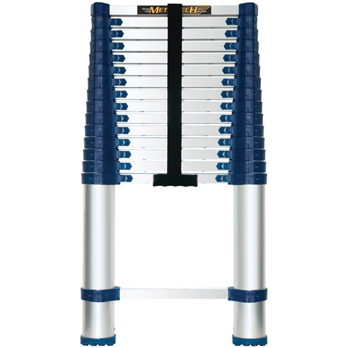 Telescopic Ladder, 3' - 15.5', Aluminum, 250 lbs. Capacity, Type 1 Pathway Supply LP