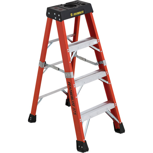 Industrial Extra Heavy-Duty Stepladders (6800 AA Series), 4', Fibreglass, 375 lbs. Capacity, Type 1AA Pathway Supply LP
