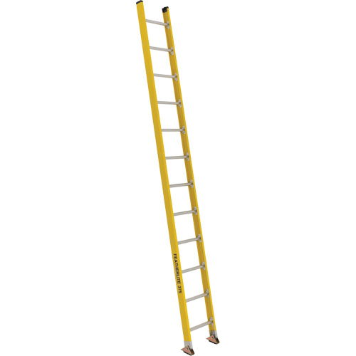 Industrial Extra Heavy-Duty Straight Ladders (5600 Series), 12', Fibreglass, 375 lbs., CSA Grade 1AA Pathway Supply LP
