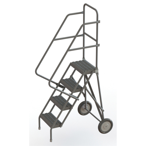 Rolling Ladder, 4 Steps, Serrated, 40" High Pathway Supply LP