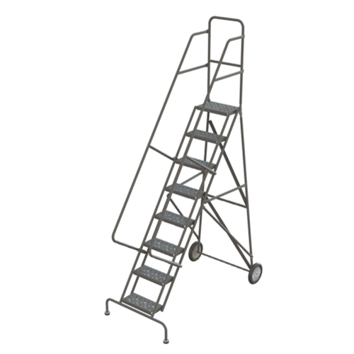 Rolling Ladder, 8 Steps, Serrated, 86" High Pathway Supply LP