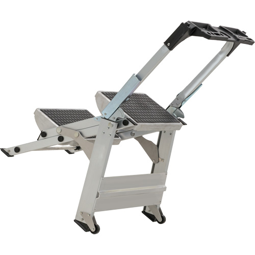 &eacute;chelle escabeau avec roues pivotantes, 2 marches, 23" x 21" x Hauteur 34,50" Pathway Supply LP