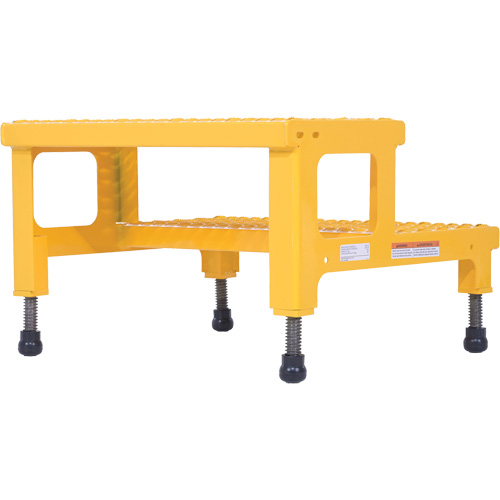 Plate-forme ajustable Step-Mate, 2 marche(s), 23-13/16" la x 22-7/8" lo x 15-1/4" h, Capacit&eacute; 500 lb Pathway Supply LP