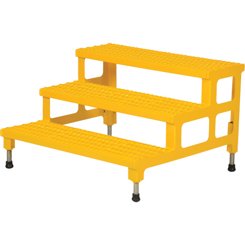 Plate-forme ajustable Step-Mate, 3 marche(s), 36-3/16" la x 33-7/8" lo x 22-1/4" h, Capacit&eacute; 500 lb Pathway Supply LP