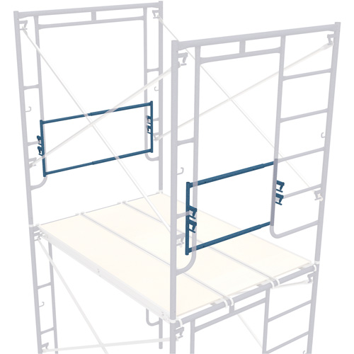 Adjustable End-Stop Scaffolding Guardrail, Guard Rail, 21" H Pathway Supply LP