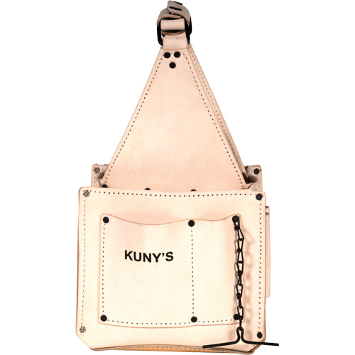 Porte-outils pour &eacute;lectricien et travaux d'entretien, Cuir, 17 pochettes, Beige Pathway Supply LP