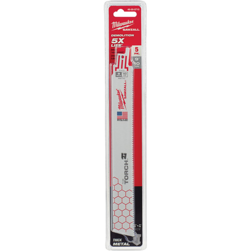 The Torch Sawzall&reg; Blade, Bi-Metal, 10 TPI, 9" L x 1" W Pathway Supply LP