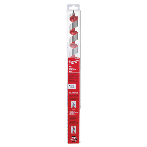Ship Auger Drill Bit, 1-1/4" Diameter, 15" Flute, 7/16" Hex Shank Pathway Supply LP