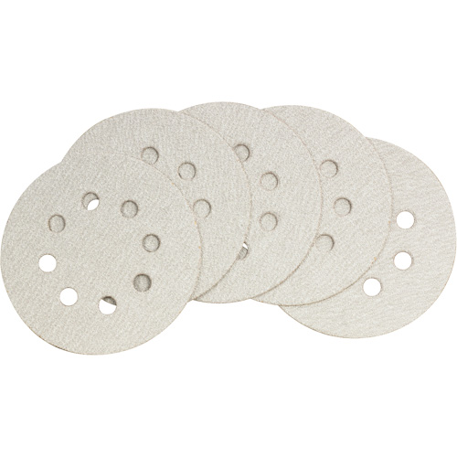 Papier abrasif pour ponceuse orbitale al&eacute;atoire – paquet de 5, dia 5", Grain 60 Pathway Supply LP