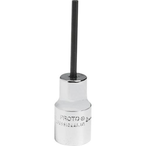 Standard Bit Socket, Hex, 2.5 mm x 1-7/8" L, 1/4" Drive Pathway Supply LP