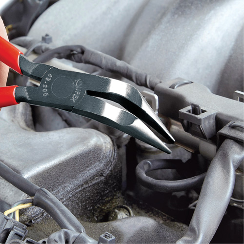 8" Long Nose 70° Angled Pliers without Cutter Pathway Supply LP