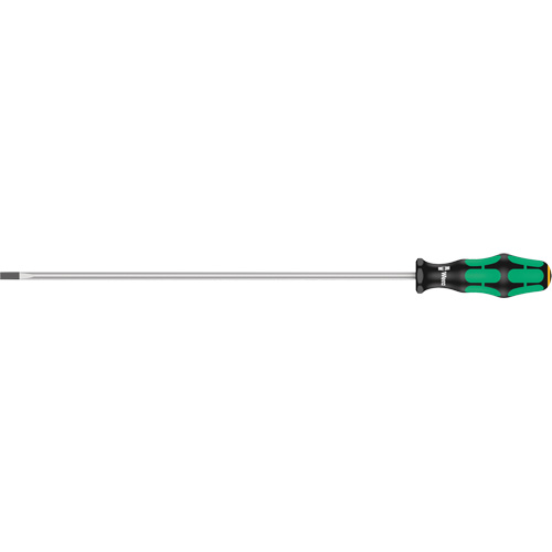 Slotted Screwdriver, 1/4" Tip, Round, 15-3/4" L, Plastic Handle Pathway Supply LP