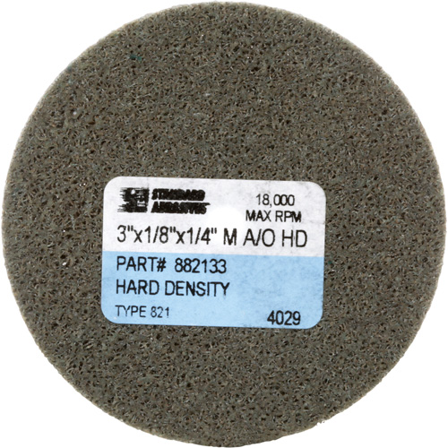 Standard Abrasives Unitized Wheel, 3" x 1/8", 1/4" Arbor, Medium Grit, Aluminum Oxide Pathway Supply LP
