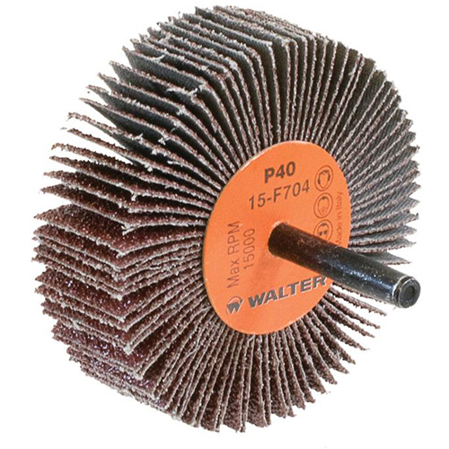 COOLCUT Flap Wheel, Aluminum Oxide, 40 Grit, 3" x 1" x 1/4" Pathway Supply LP